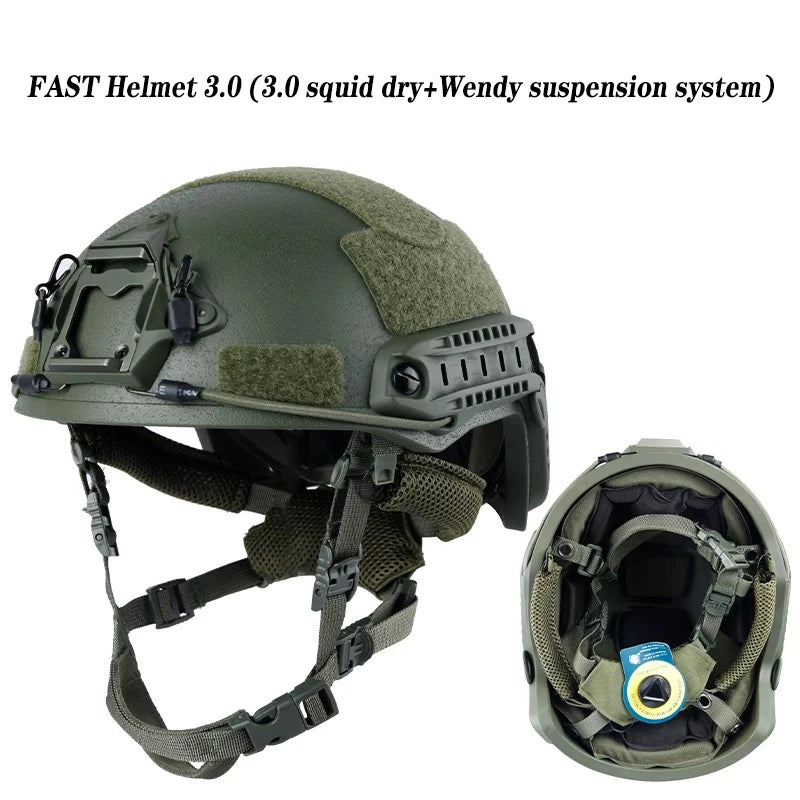 FAST Tactical Kevlar Helmet – High-Quality Suspended Pad Helmet for Outdoor, Hunting & Military Use