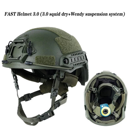 FAST Tactical Kevlar Helmet – High-Quality Suspended Pad Helmet for Outdoor, Hunting & Military Use
