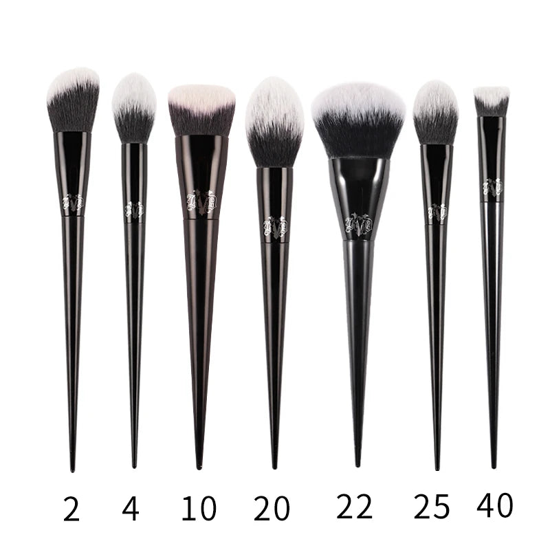 Kat Von D Makeup Brush Set – KVD Foundation, Blush, Highlight, Concealer, Powder & Eyeshadow Brushes Kit