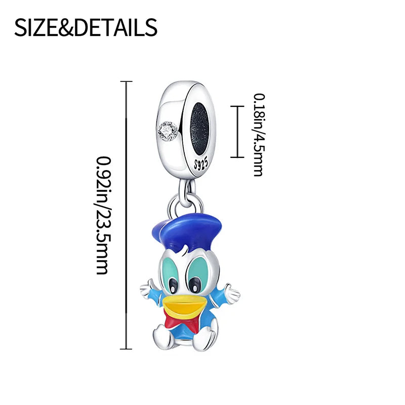 Fall New 925 Silver Plated MINISO Marvel Star Wars Rescuers Pendant Charm – Fits Original Pandora Bracelet, DIY Jewelry for Women