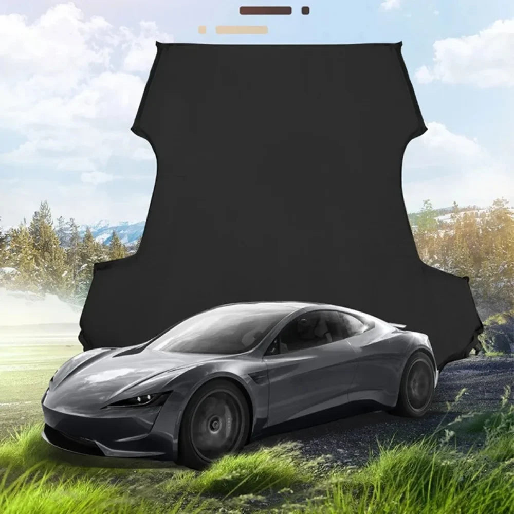 Tesla Model 3 & Model Y Inflatable Car Bed – Suede Fabric Travel Air Mattress for Camping (2017-2024)