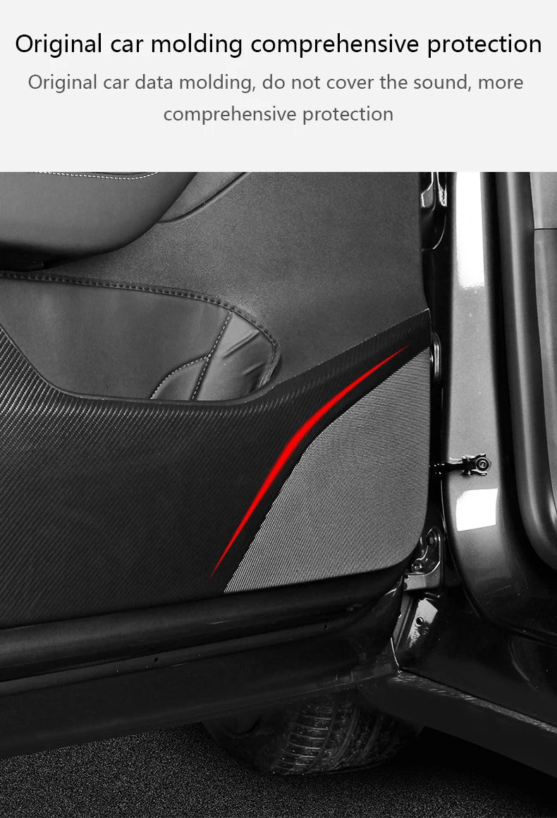 Tesla Model Y/3 2021-2023 Door Anti-Kick Protective Sticker – Soil-Proof & Anti-Scratch Side Door Mat Protector