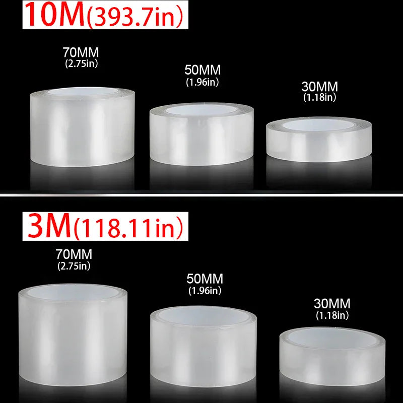 Transparent Car Door Protector – 3/5/10M Anti-Scratch Nano Tape, Glossy Clear Paint Protection Film