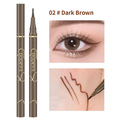 Waterproof Quick-Dry Liquid Eyeliner – Ultra-Fine Matte Black/Brown Long-Lasting Eye Makeup Gift