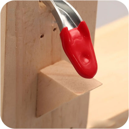 Leathercraft Wooden Sewing Clips with Extended Base Plate – Handmade Leather Tool Clamps for DIY Projects