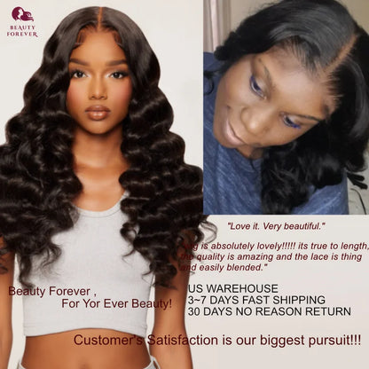Beautyforever 3D Body Wave Lace Front Wig - Glueless, Ready-to-Wear, 100% Raw Human Hair, Bye Bye Knots