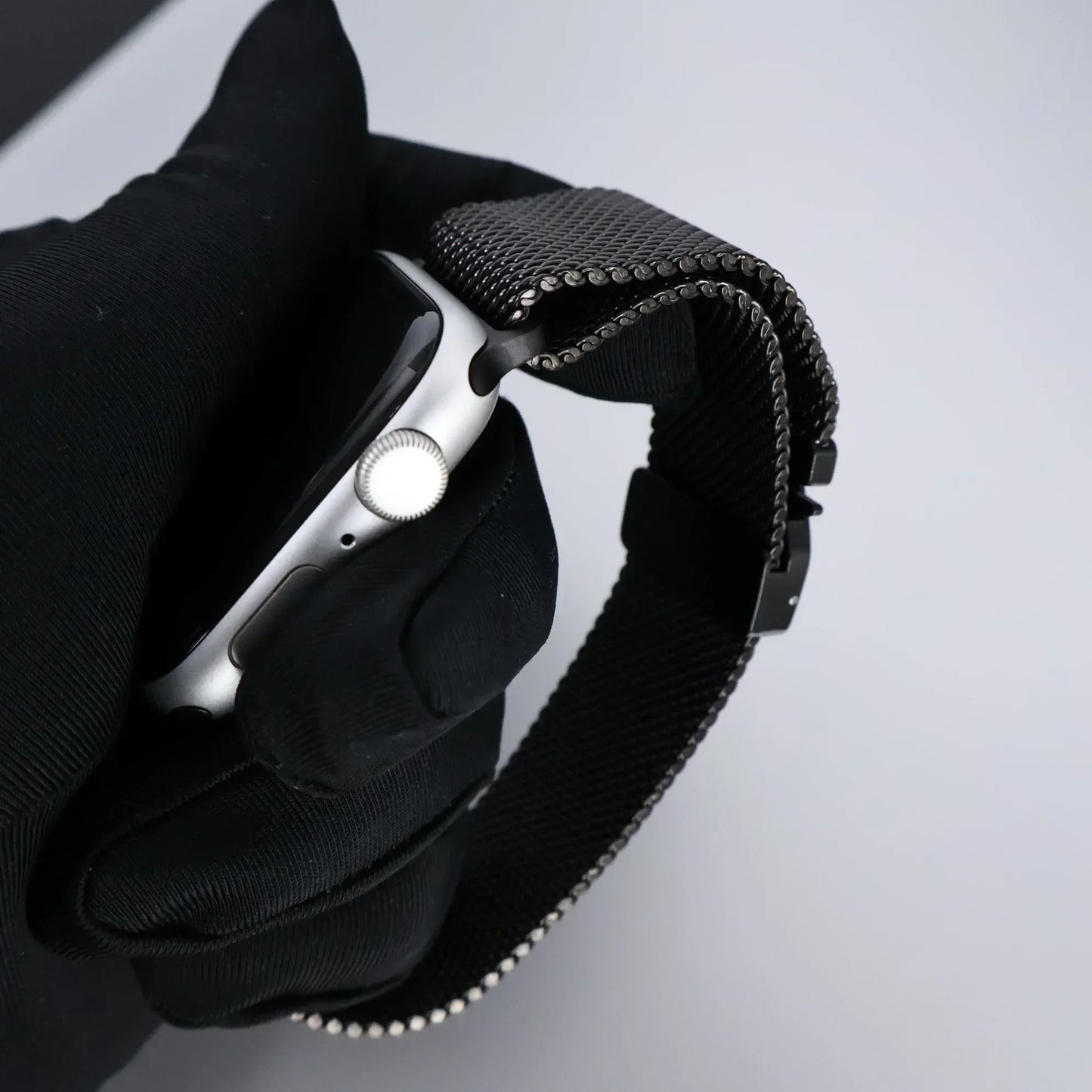 Titanium Band for Apple Watch Ultra 2 (49mm) – Milanese Loop with Secure Parachute Buckle, Compatible with Series 5-10