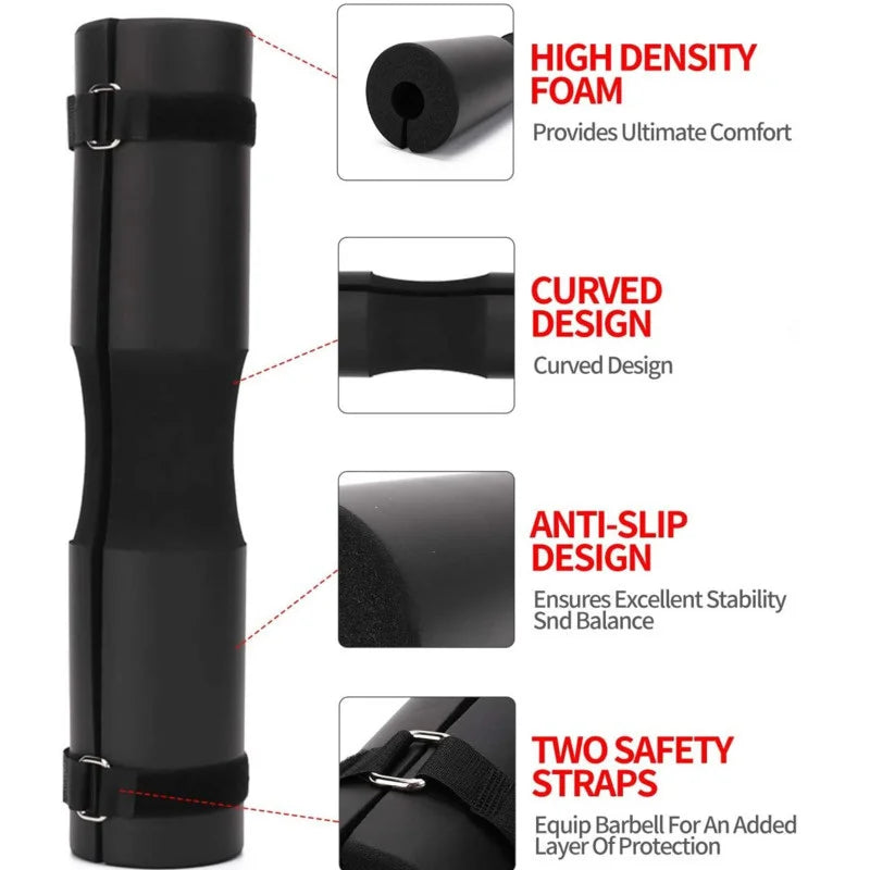 Barbell Squat & Hip Thrust Shoulder Pad | Foam Weight Lifting Cover for Men & Women, Gym Fitness Training Equipment