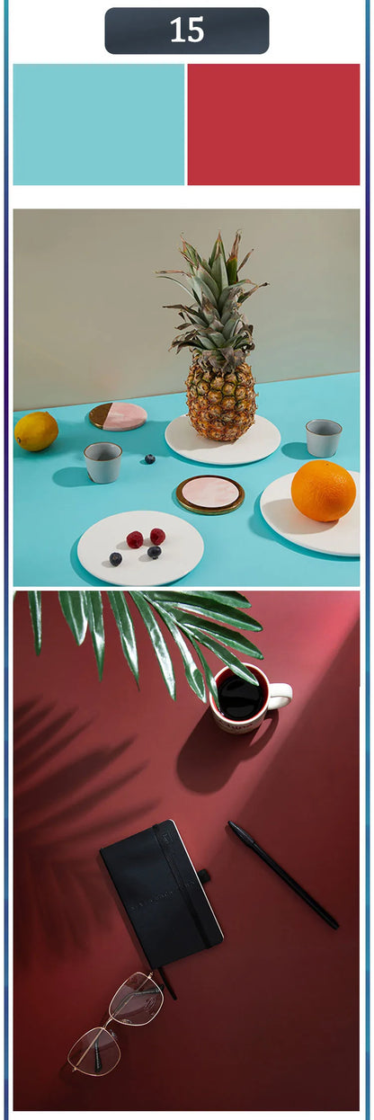 Photography Backdrops 57x87cm – Double-Sided Solid Color Photo Background for Studio, Newborn & Product Photography