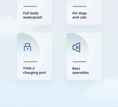 Type-C Dog Paw Trimmer - Waterproof Pet Hair Clippers with LED Light & Display, 18mm Wide Blade Grooming Tool