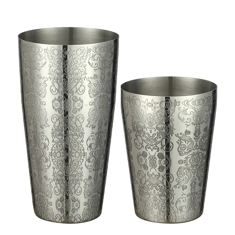 800ml Boston Cocktail Shaker Set – Stainless Steel Martini Bar Mixing Tin for Flair Cocktails