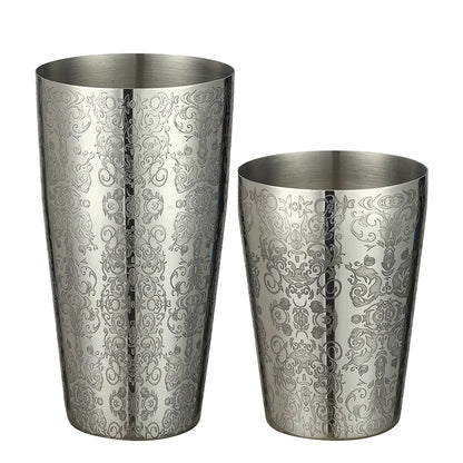 800ml Boston Cocktail Shaker Set – Stainless Steel Martini Bar Mixing Tin for Flair Cocktails