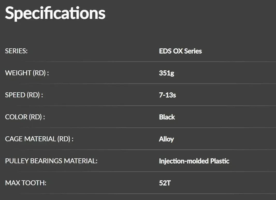 2025 WHEELTOP EDS GEX OX 2.0 MTB Wireless Electronic Groupset – 7–13 Speed Shifter & Rear Derailleur