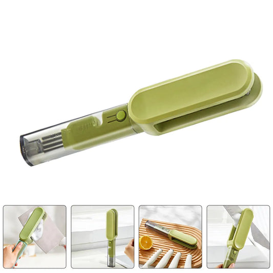 4-in-1 Multi-Purpose Scrubber Brush – Efficient Cutlery Cleaner, Meat Mincer & Sharpener Household Tool
