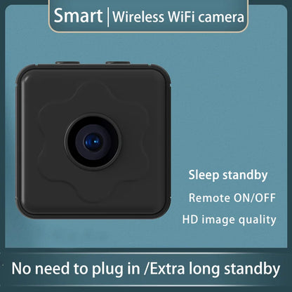 Mini Wireless Camera – WiFi Remote Monitor, Tiny Home IP Camera with Super-Long Battery Life