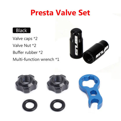 4pcs Aluminum Bike Tire Valve Caps – Ultralight MTB Road Mountain Schrader/Presta Tyre Protectors