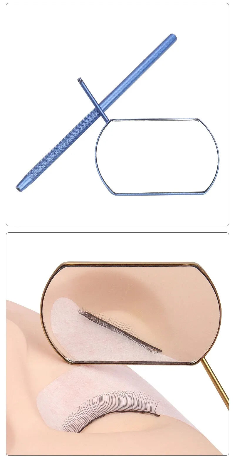 Lash Extension Mirror – Stainless Steel Multifunctional Tool for Eyelash Grafting & Makeup