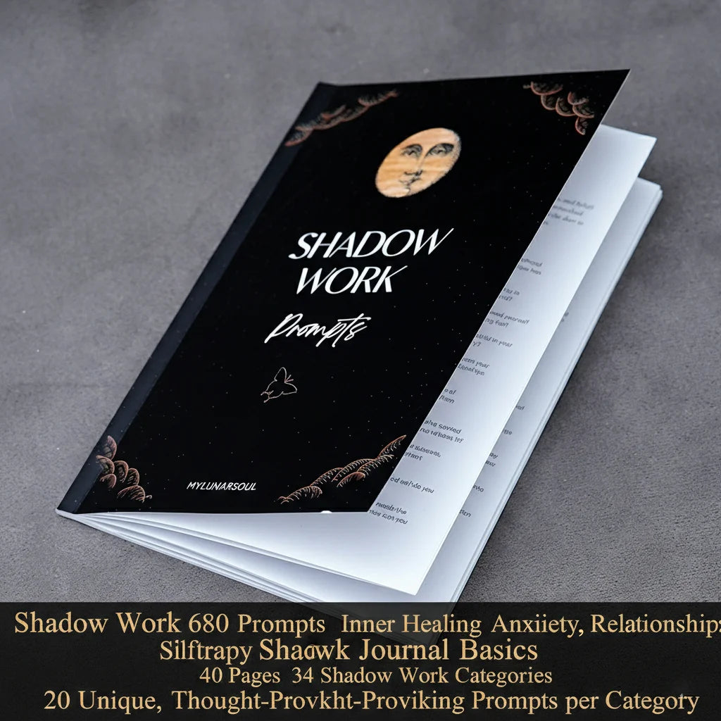 77-Page Witchcraft Grimoire Book of Shadows – Moon Phases, Herbal Lore & Spells Gothic Dark Academia Witch Journal Kit