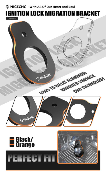 Harley Street Glide Ignition Key Switch Bracket – Compatible with 2006-2023 Road King, FLHR/XS, Electra Glide Ultra, Tri Glide