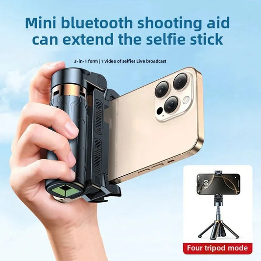 Super Mini Selfie Stick – Portable Phone Holder with Bluetooth Remote for Live Broadcast & Shooting