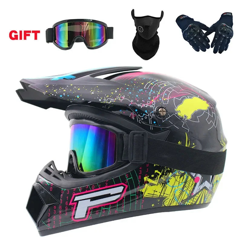 Full Face Off-Road Motorcycle Helmet – Downhill AM DH Cross Motocross Capacete Casco   2/2