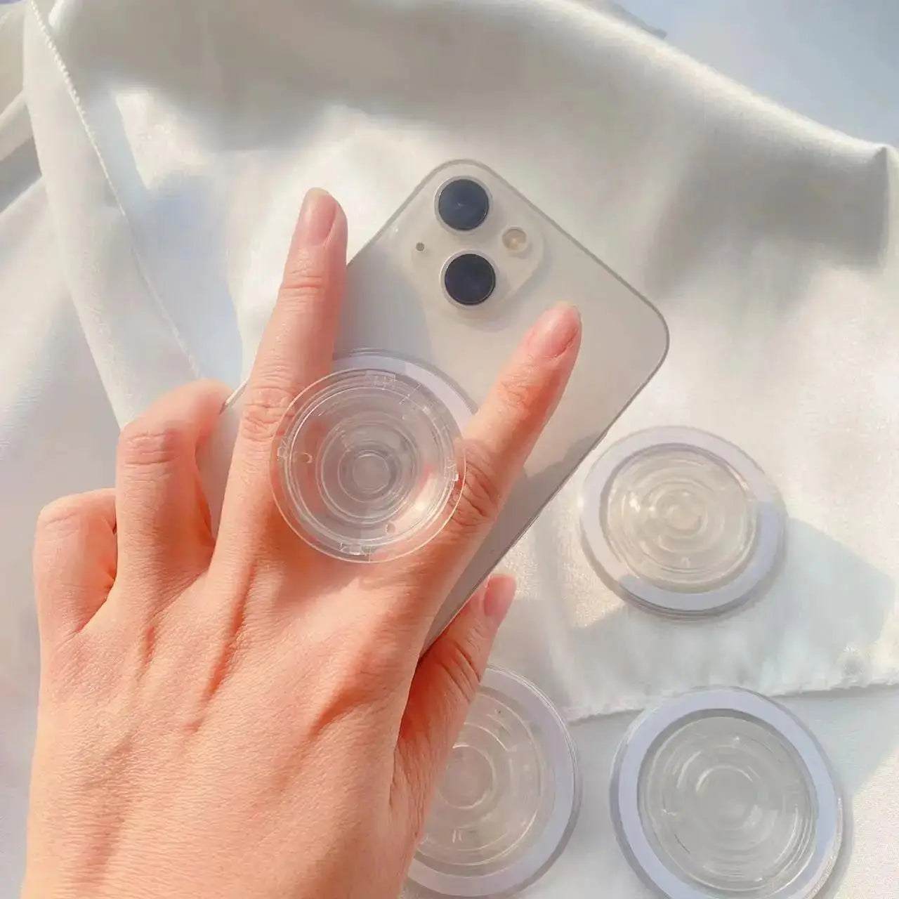 Magnetic Folding Phone Grip Holder – Magsafe Compatible Stand for iPhone, Samsung – Expanding Ring Finger Support