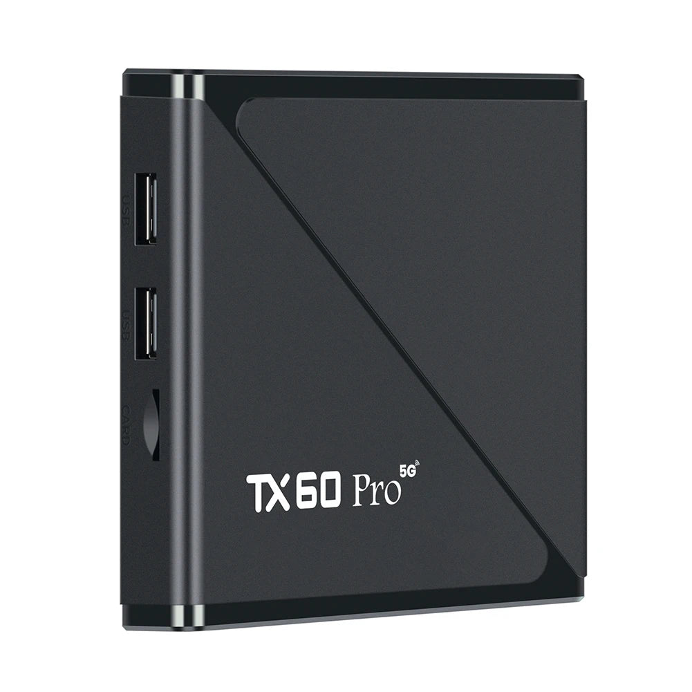 Android 16 Smart TV Box — Allwinner H313 Quad-Core, Dual WiFi 2.4G/5G, 14K Media Player with Voice Remote (16G/256G)