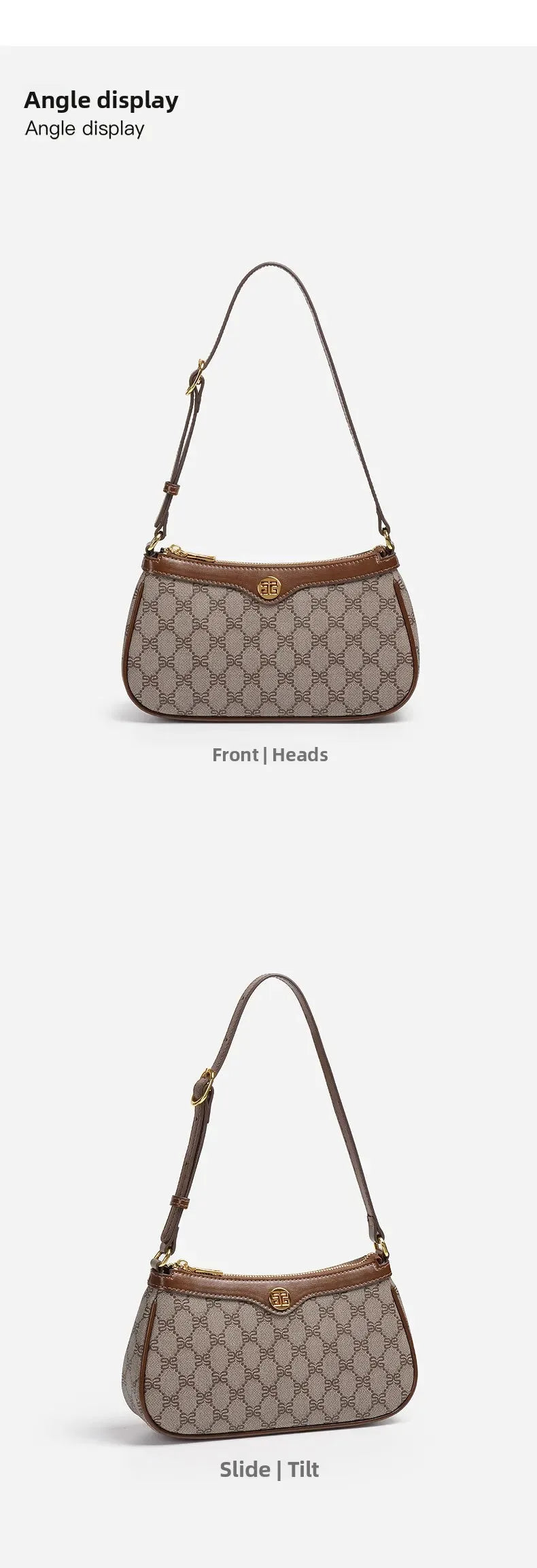 Trendy Floral Women’s Shoulder Bag – Small Square PVC Crossbody Bag for Commuting & Hip Hop Style