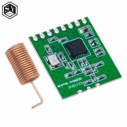 CC1101 Wireless Module - 10mW, 433MHZ/868MHZ, Long Distance Transmission 300-1000M with SMA Antenna, Wireless Transceiver