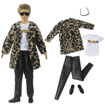 1 Set 12" Ken Doll Clothes — Leather Outfit with Multiple Styles to Choose From