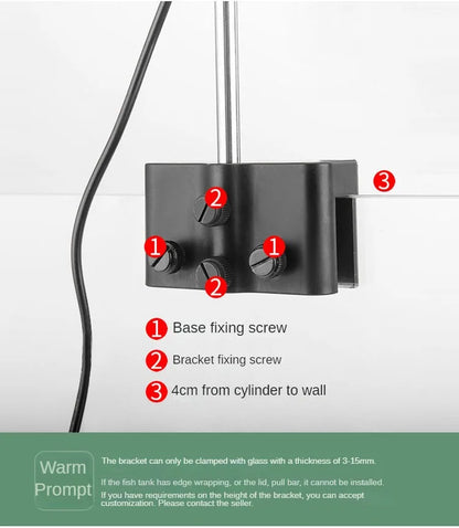 New Aquarium LED Water Grass Lamp – WRGB Full Spectrum, 8500K Algae Downlight for Native Stream Fish Tanks, 25/35/65W