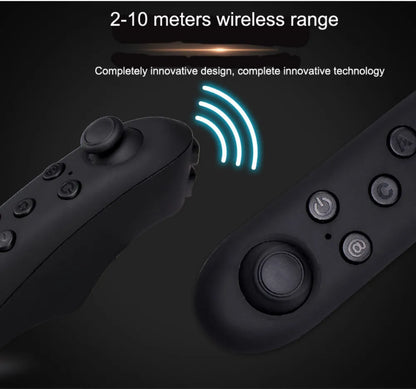 3D VR Headset – Virtual Reality Smart Glasses Helmet for Smartphones with Controllers and 7-Inch Lenses