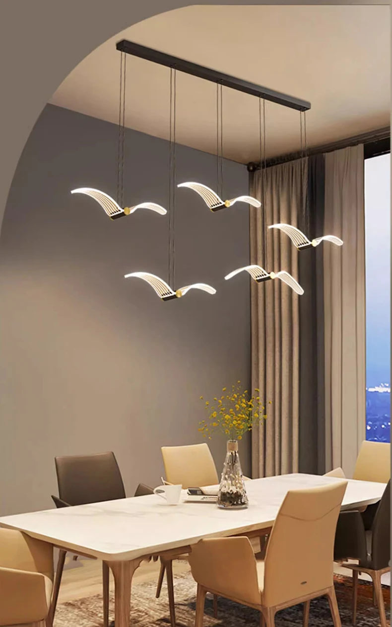 Modern LED Pendant Light – Home Decor Chandeliers for Living Room & Dining Room Indoor Hanging Lighting