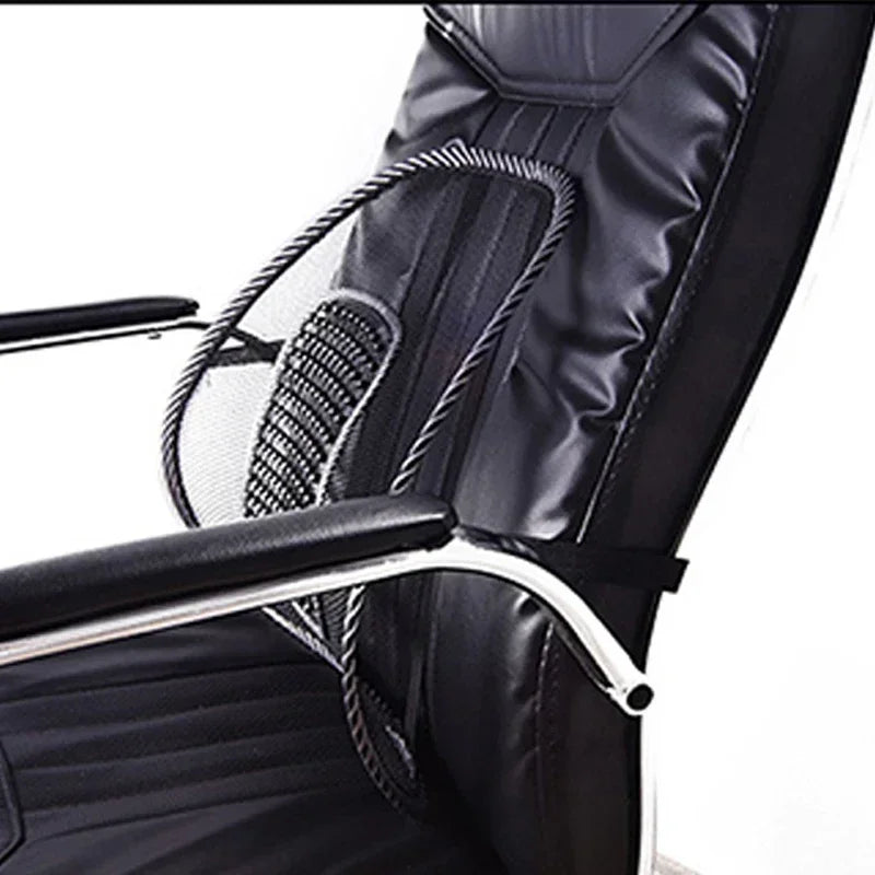 Mesh Lumbar Back Cushion – Anti-Fatigue Elastic Support Pad for Office Chair, Massage Cushion for Daily Use