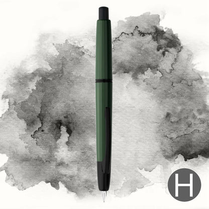MAJOHN A2 Press Fountain Pen - Retractable EF Nib 0.4mm Resin Ink Pen with Converter, Lighter than A1, Perfect for Writing and Christmas Gift