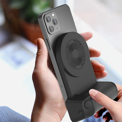 3-in-1 Camera Holder Grip: Multifunctional Magnetic Selfie Photo Bracket with Charging & Bluetooth Compatibility - Anti-shake for Android/iOS