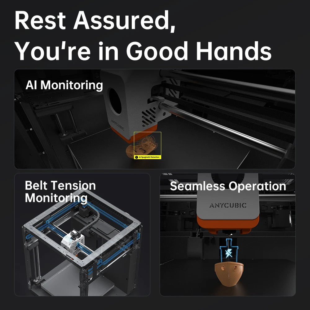 Anycubic Kobra S1 Combo Multi-Color 3D Printer – High Precision Core XY, Ultra-Quiet, Max Speed 600mm/s, Stable Structure