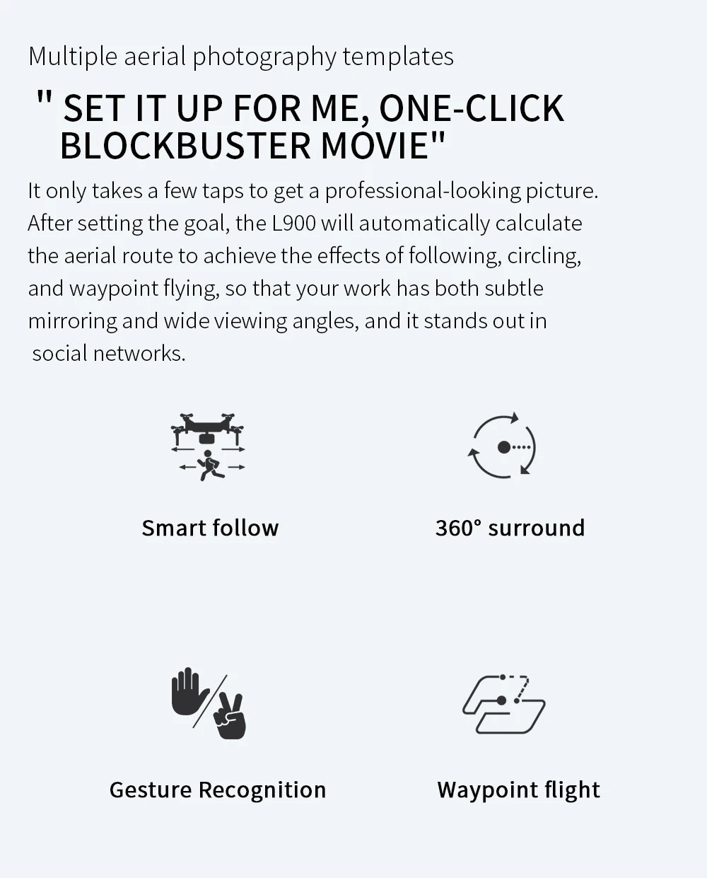 Drone L900 Pro 4K – Professional 5G GPS HD Dual Camera Photography, Brushless Foldable Quadcopter, 1.2KM Distance RC Drone Toys