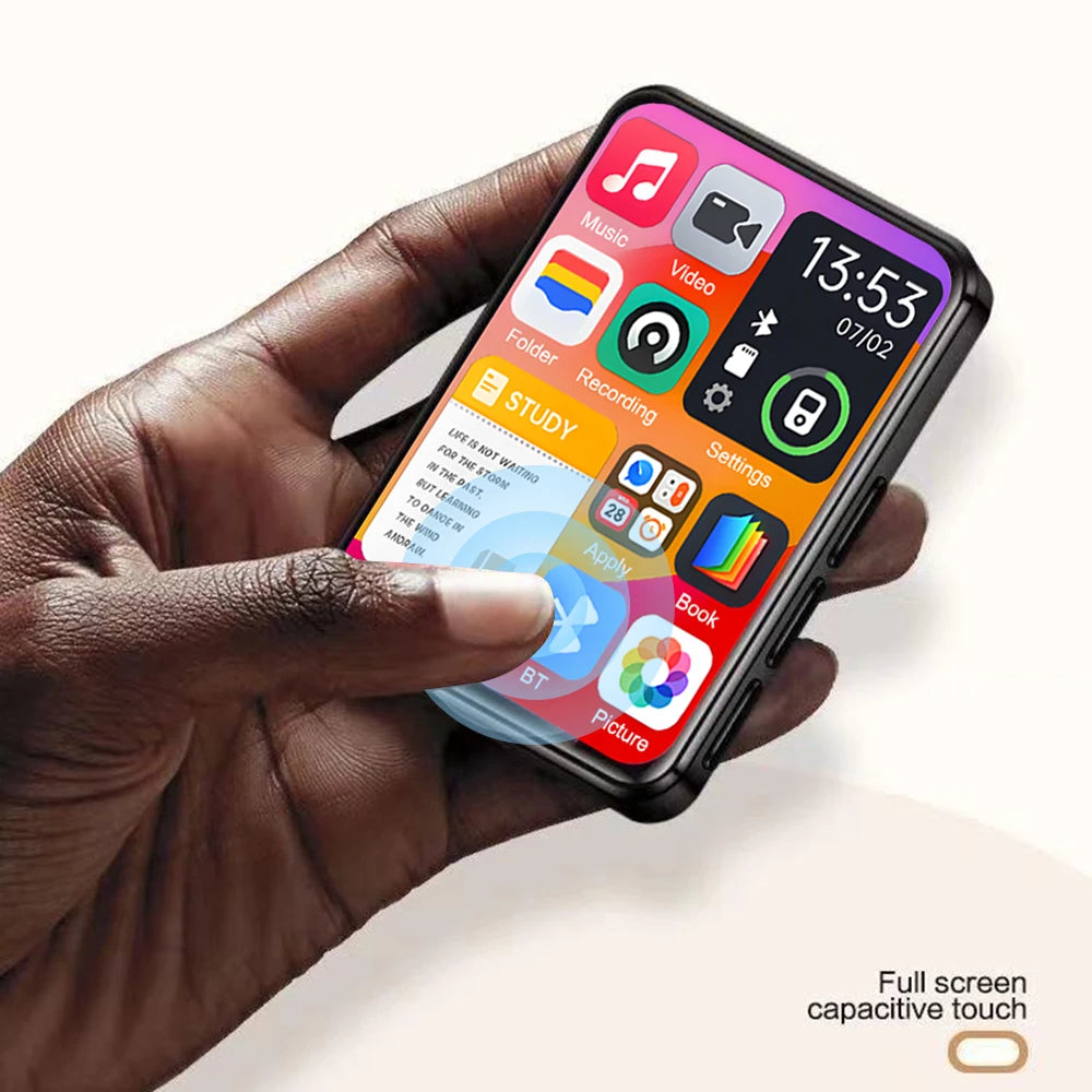 32GB MP3 Player with 2.4" Touch Screen & Bluetooth 5.4 – HiFi Music Player with Speaker, Recorder, Ebook & Photo Viewer