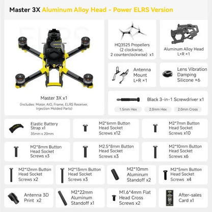 SpeedyBee Master 3X Modular FPV Drone – O3/O4 Pro HD Digital VTX for Freestyle & Racing