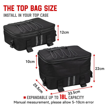 Motorcycle Luggage Bags: Additional Bags for BMW GS 1200 LC Adventure 2013-2017, R1250GS, R1200GS Adventure - Top Pack