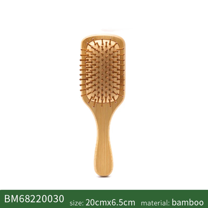 Bamboo Hair Brush for Women – Wide Tooth Styling Comb, Scalp Massage Brush for Smooth Hair & Barber Use