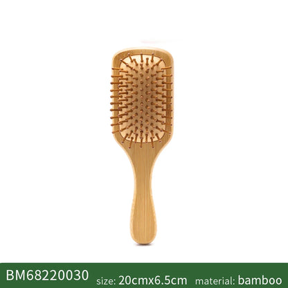 Bamboo Hair Brush for Women – Wide Tooth Styling Comb, Scalp Massage Brush for Smooth Hair & Barber Use