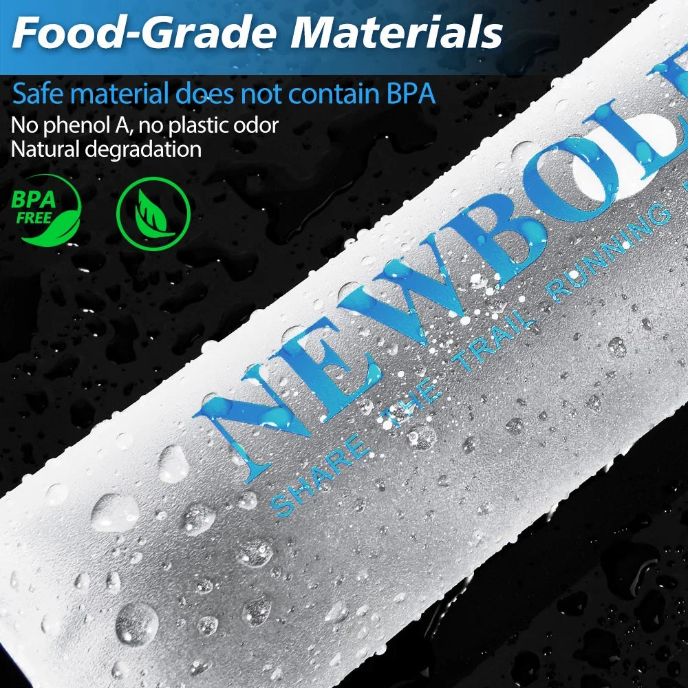 NEWBOLER Outdoor Sport Water Bladder — 1.5L/2L/3L TPU Soft Flask for Camping, Running & Biking