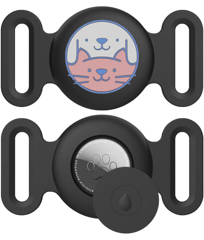 Airtag Dog Collar Holder – Silicone Protective Case for Apple AirTag, Full Body Cover Fits All Collar Sizes