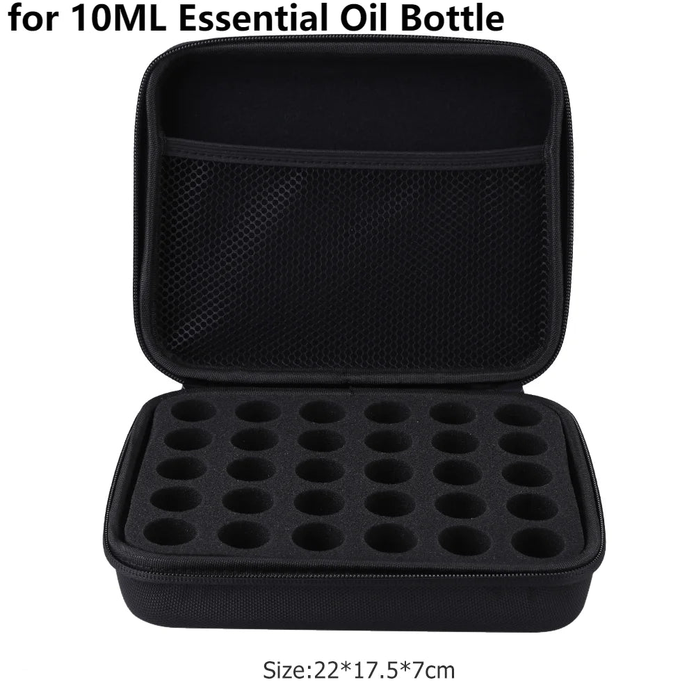 Portable Essential Oil Storage Case – 60/30 Bottles, 15/10ml Perfume Carrying Bag for Travel