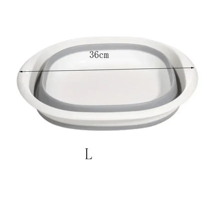 Portable Plastic Folding Wash Basin – Laundry Tub & Bath Basin for Adults and Babies, Kitchen & Bathroom Accessory