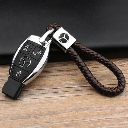 Braided Rope Metal Keychain – Car Key Ring for Mercedes Benz W166/W213/W246/W176/W177/W205 C260/C200/C300/C180/C63/W167