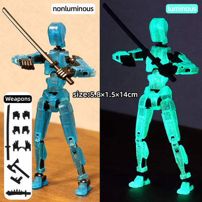 Multi-Jointed Shapeshift Robot 3D Printed Mannequin – 13 Action Figures for Kids & Adults, Parent-Child Games & Gifts