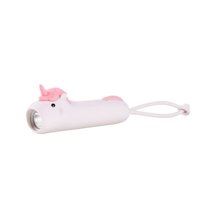 LED USB Rechargeable Flashlight – Soft Silicone Unicorn, Lion & Dog Torch for Kids, Portable Bedtime Story & Outdoor Light